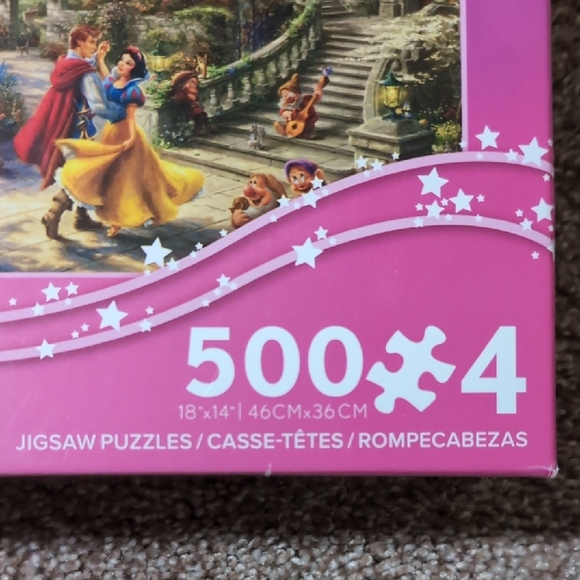 Disney Princess Thomas Kinkade Puzzle Set - Purple and Blue - Picture 5 of 5